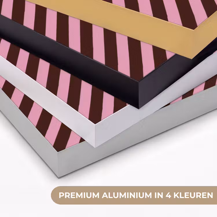 Art Frame - Strepen - Roze - Bruin — 8