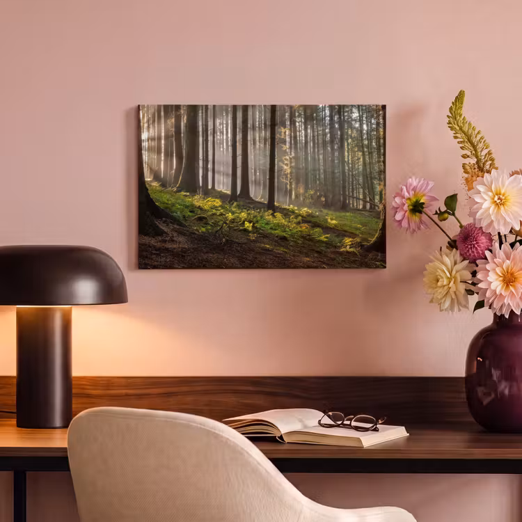 Canvas schilderij - Zon - Takken - Bomen - Bos - Natuur — 2