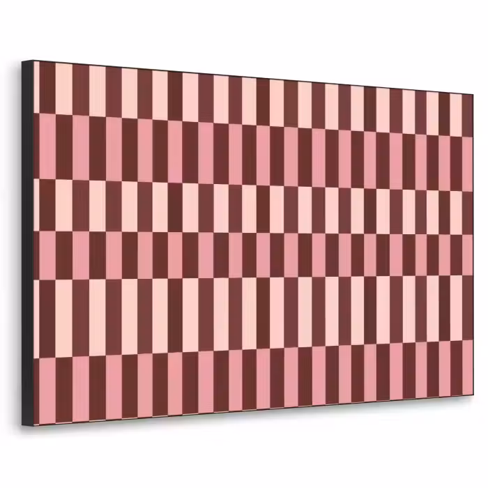 Art Frame - Roze - Rood - Blokjes