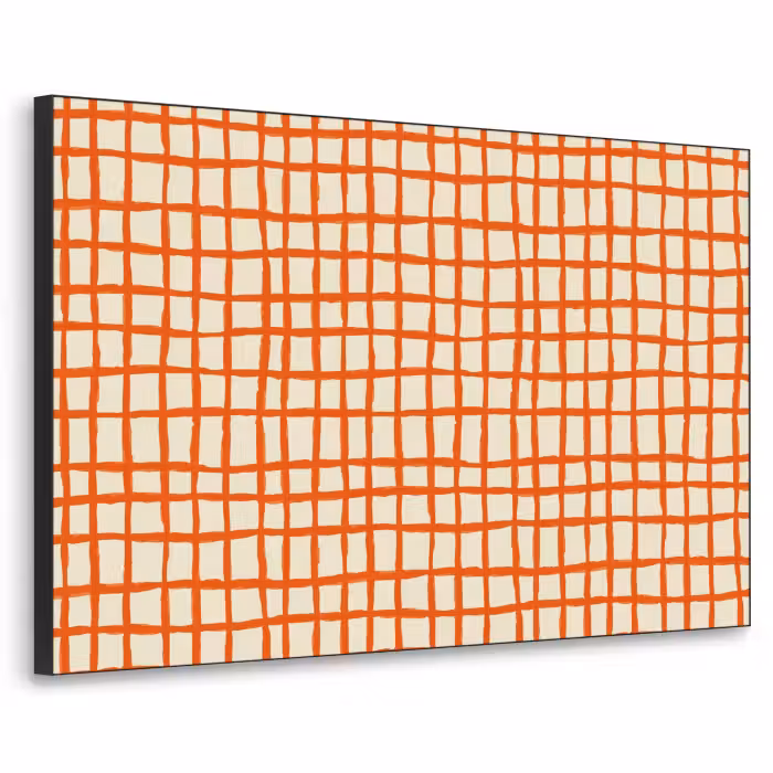Art Frame - Patroon - Lijnen - Oranje