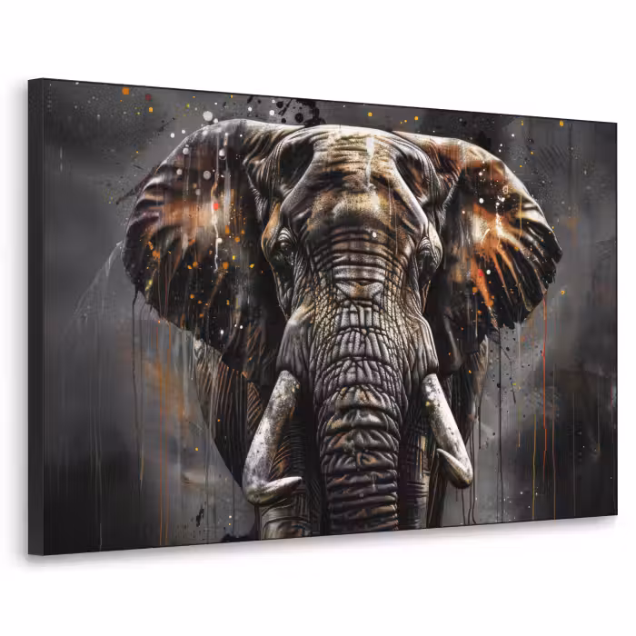 Art Frame - Olifant - Watercolor - Wilde dieren - Luxe