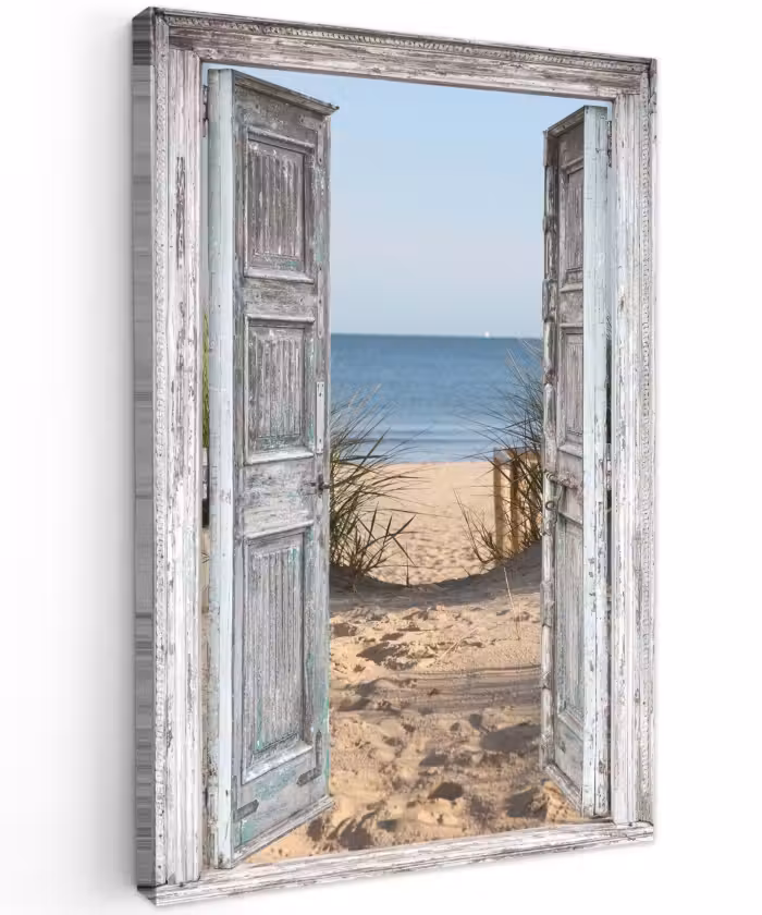Buiten canvas - Duin - Strand - Doorkijk - Zomer