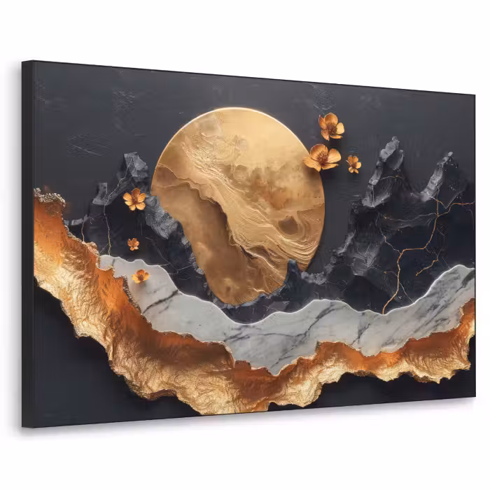 Art Frame - Kunst - Goud - Modern - Abstract