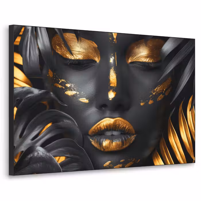 Art Frame - Vrouw - Goud - Natuur - Portret - Modern